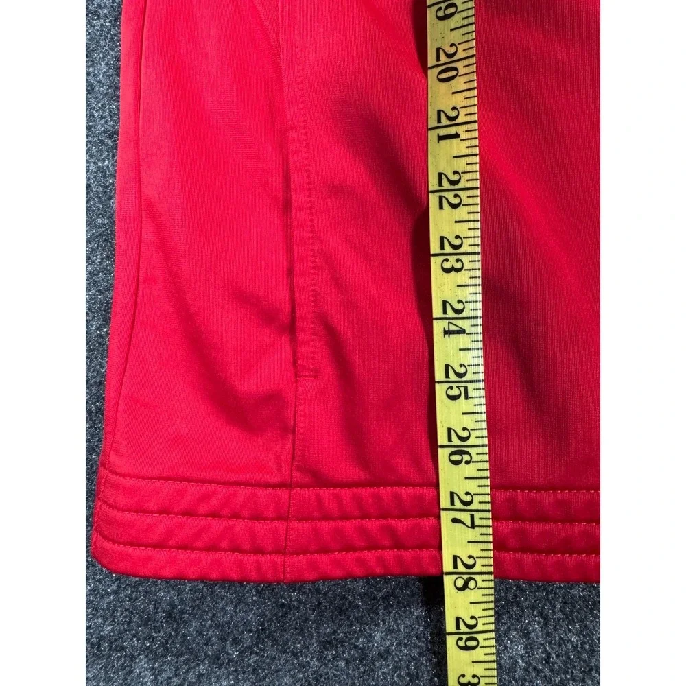 Adidas Nebraska Cornhuskers Full Zip Track Jacket Red 3 Stripe NCAA